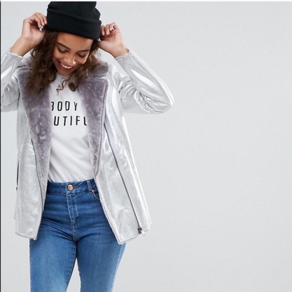 petite longline denim jacket